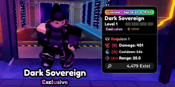 Gambar Product Dark Sovereign (Dark Revenant UNEVO) Requiem Decent Stats