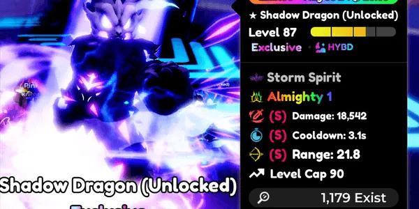 Shadow Dragon (Unlocked) Almighty + Limit Breaker ~ SSS
