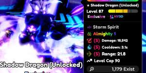 Shadow Dragon (Unlocked) Almighty + Limit Breaker ~ SSS