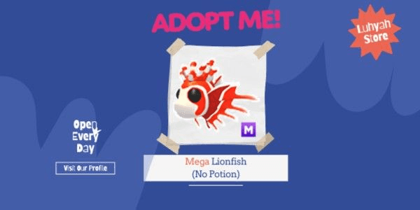 Gambar Product Mega Lionfish (No Potion) Adopt Me