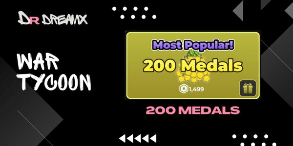 Gambar Product 200 Medals - War Tycoon