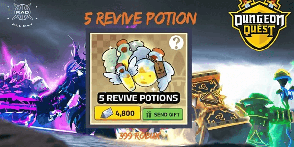 5 Revive Potions