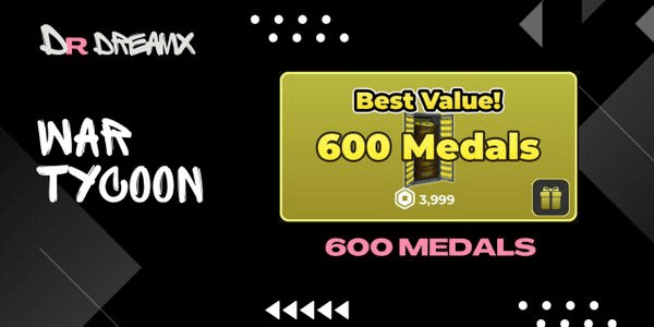 Gambar Product 600 Medals - War Tycoon