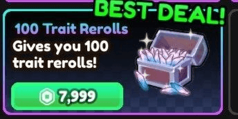 Gambar Product 100 Trait Reroll