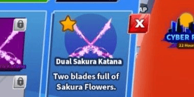 Gambar Product Blade Ball - Dual Sakura Katana Murah