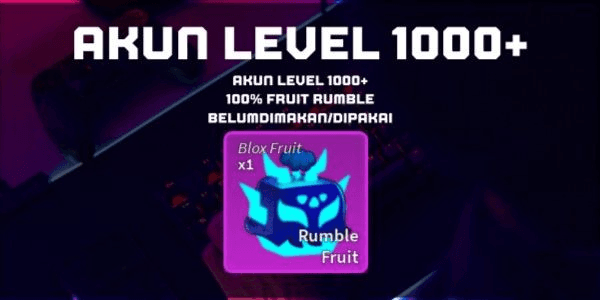 Gambar Product Akun Level 1000 + 100% Rumble Belum dimakan