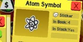Gambar Product Atom Symbol Sticker