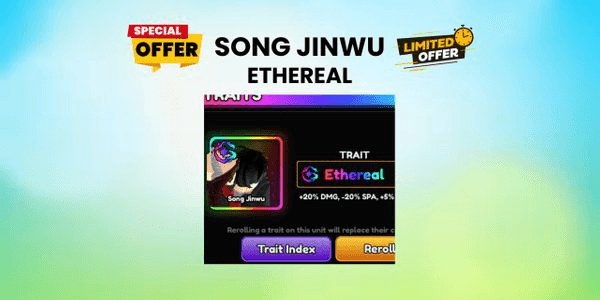 Gambar Product Sung Jinwu (SJW) Ethereal Starter Account (BEST TRAIT) + Gems - Anime Vanguard