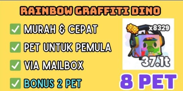 Gambar Product Rainbow Graffiti Dino