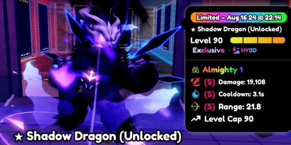 Gambar Product Almighty Shadow Dragon/Kafka EVO Decent Stats