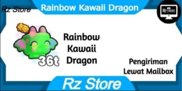 Gambar Product Rainbow Kawaii Dragon