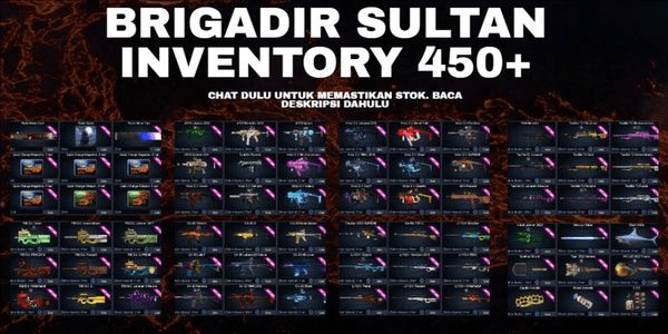 Gambar Product BRIGADIR SULTAN INVENTORY 450+ QC 5 BULAN QR 5 BULAN. (CHAT SEBELUM ORDER, KODE LV1)