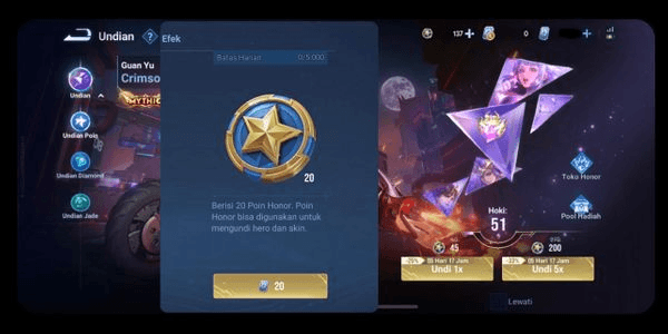 Gambar Product 1000 Honor Points Murah (Untuk Gacha Mythic Skin)