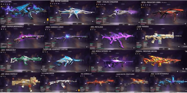 Gambar Product akun free fire evo gun max 1