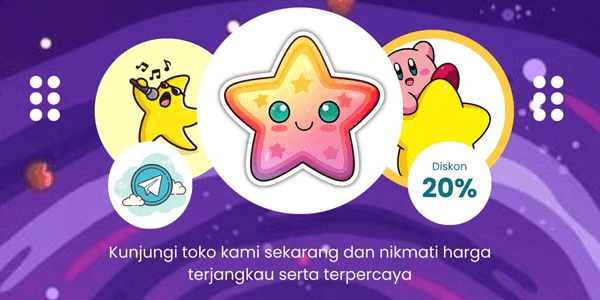 Gambar Product 500 STARS TELEGRAM MURAH