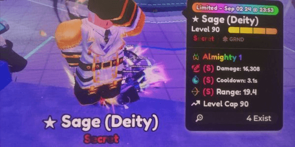 Gambar Product Sage (Deity) Almighty Perfect Stat