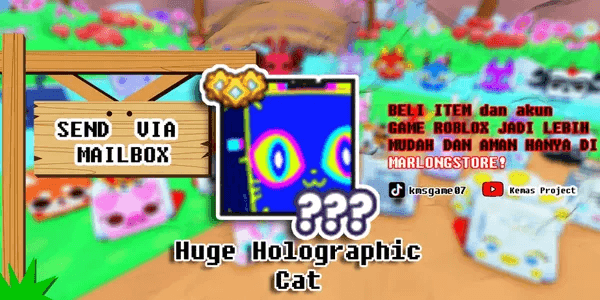 Huge Holographic Cat