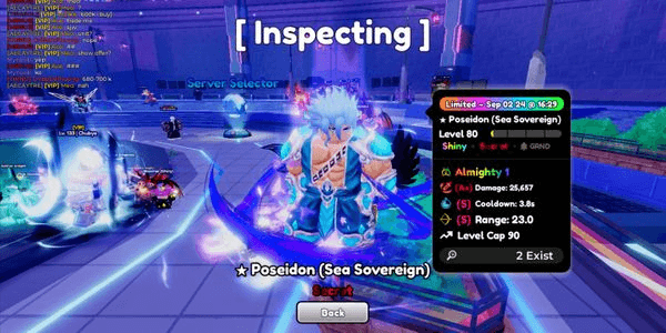 Gambar Product Shiny Almighty Posiedon EVO - Anime Defenders