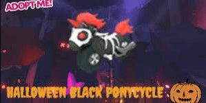 Gambar Product Halloween Black Ponycyle (20pcs)