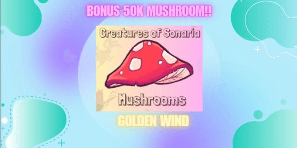 Gambar Product 500K Mushrooms | Creatures of Sonaria - Roblox