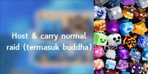 Gambar Product normal raid blox fruit (Host & carry)