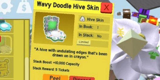 Gambar Product Bee swarm simulator || Wavy Doodle Hive skin (LIMITED) | via trade