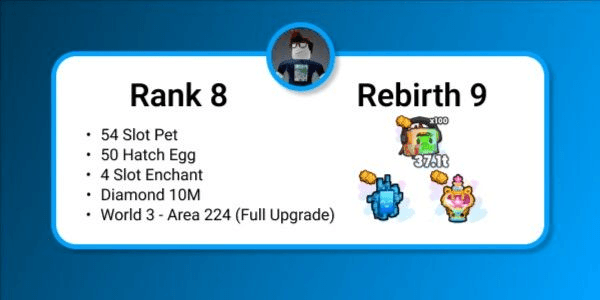 Gambar Product Akun Rank 8 - Pet Simulator 99!