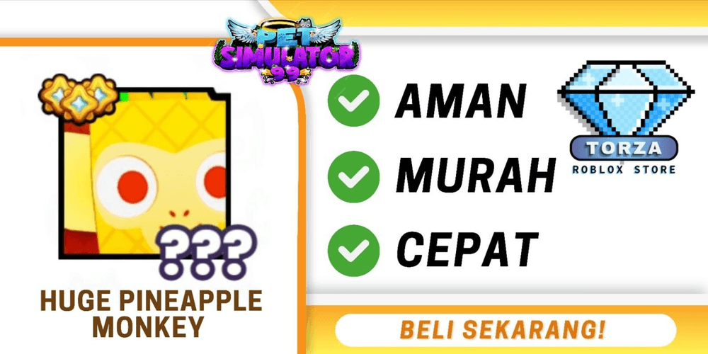 Beli Pets Huge Pineapple Monkey Roblox Pet Simulator 99! Terlengkap dan