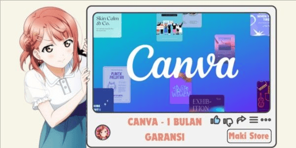 Gambar Product Upgrade Akun Canva Pro 1 Bulan