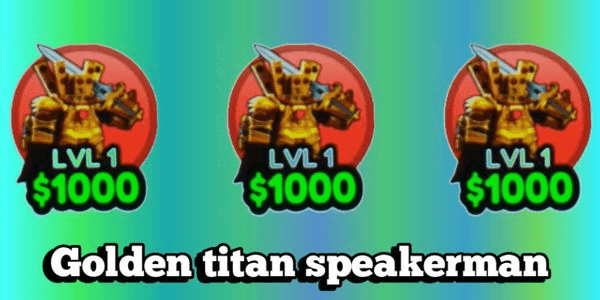 Gambar Product Golden Titan Speakerman-Skibidi tower defense