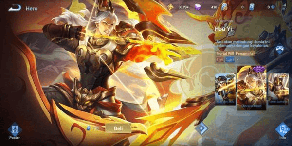 Gambar Product Glorious Dawn Skin (Hou Yi)