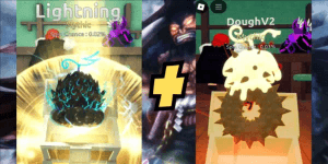 Akun Starter Fruit Battlegrounds - Lightning + DoughV2