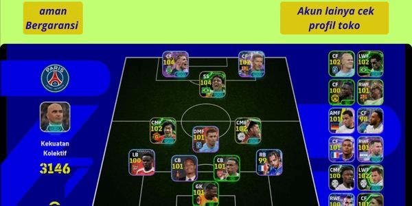 Gambar Product EFOOTBALL ACCOUNT GG READY TO PLAY SAFE GUARANTEED | musgem221