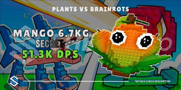 Gambar Product Mango (51.3k DPS) | Plant Vs Brainrots