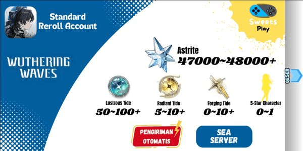 Gambar Product [SEA] Wuthering Waves Standard Reroll Account