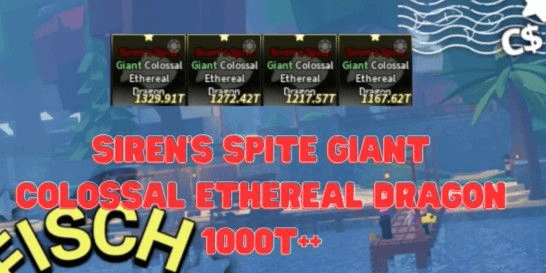 Gambar Product Siren's Spite Giant Colossal Ethereal Dragon 1000T++