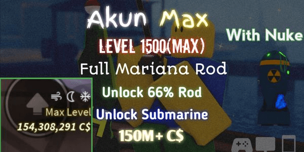 Gambar Product Akun Level 1000(Max) | Fisch | RBL