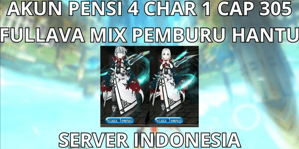 Gambar Product ACCOUNT RETIREMENT 4 CHAR 1 CAP MAX LVL 305 SERVER INDONESIA, FULL AVA MIX GHOST HUNTER, READY TO USE, NO MOD, ANTI HACKBACK, SUPER CHEAP