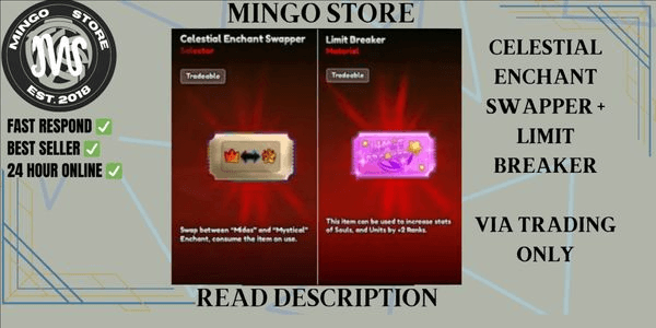 Gambar Product Celestial Enchant Swapper + Limit Breaker - Anime Last Stand (ALS)