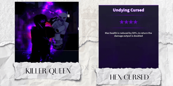 Hex Cursed Killer Queen | Legendary Trait - A Universal Time (AUT)