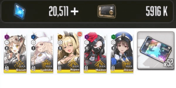 Gambar Product SERVER GLOBAL Nikke 5 SSR | 20511 Diamonds + 52 Limited Tickets Premium Edition