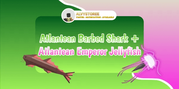 ATLANTEAN BARBED SHARK & ATLANTEAN EMPEROR JELLYFISH | FOR ONIRIFALX ROD MATERIAL