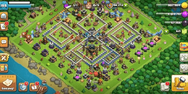 Gambar Product CODE711 - TH17 - Heroes 51_66_35_28 - Level 188 - Fast Delivery ( Android & iOS )