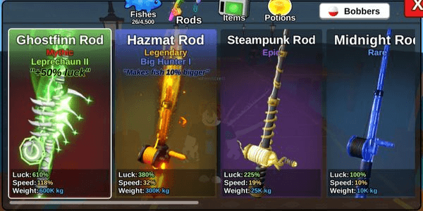 Gambar Product Lv 320, Ghostfinn Rod, Hazmat Rod, Floral Bait, Royal Bait, Giant Squid/Sotong
