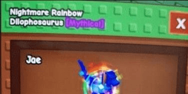 Gambar Product Rainbow Hatch Dilophosaurus Mutation Nightmare