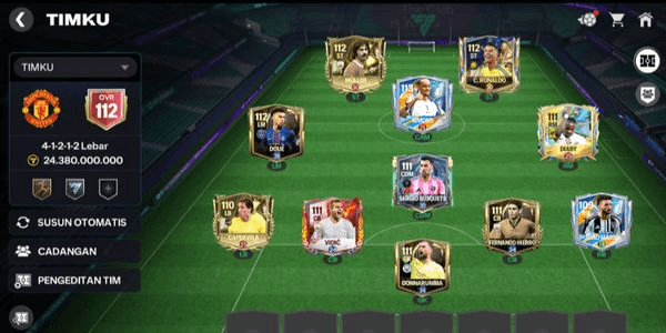 Gambar Product FC MOBILE ACCOUNT OVR 112 OTW 113, LEVEL 25-30, DUET DUO GOAT READY, MAIN LINEUP ALMOST ALL OVR 110+, SUITABLE FOR PERSONAL USE.