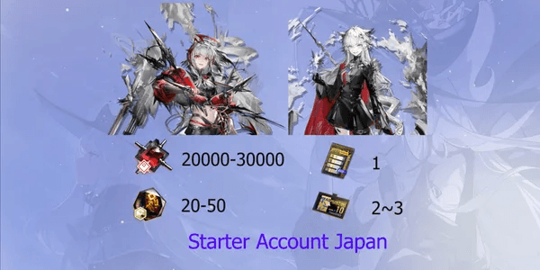 Account Starter Wis'adel Lappland the Decadenza [Japan]