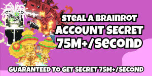 AKUN SECRET 75M+/SECOND - STEAL A BRAINROT
