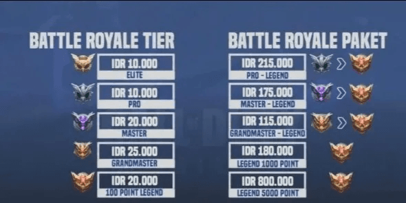 RANK BOOST PACKAGE TIER ELITE - GRANDMASTER