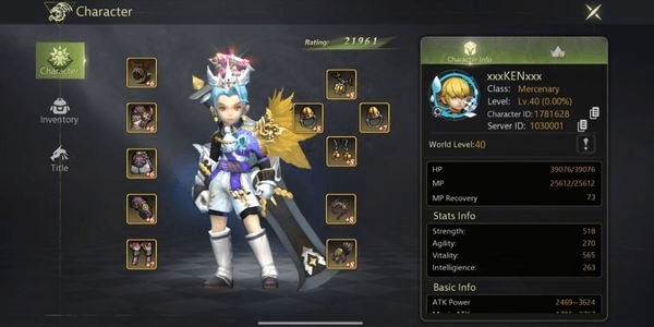 Gambar Product ManaRidge | Mercenary LVL 40 + 2 Char LVL 40